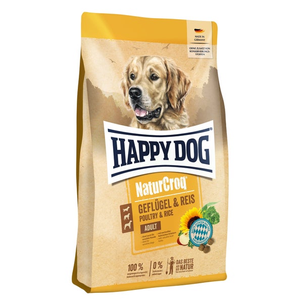 Happy Dog NaturCroq Geflügel pur & Reis 4 kg