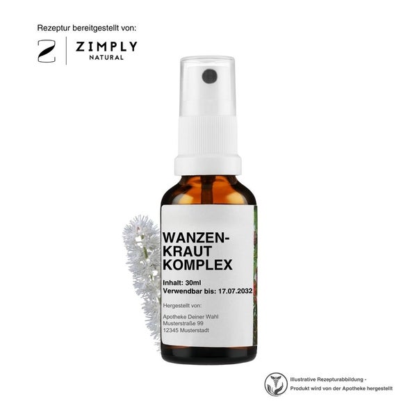 Zimply Natural WANZENKRAUT KOMPLEX  - Pflanzbasierte Rezeptur 30 ml