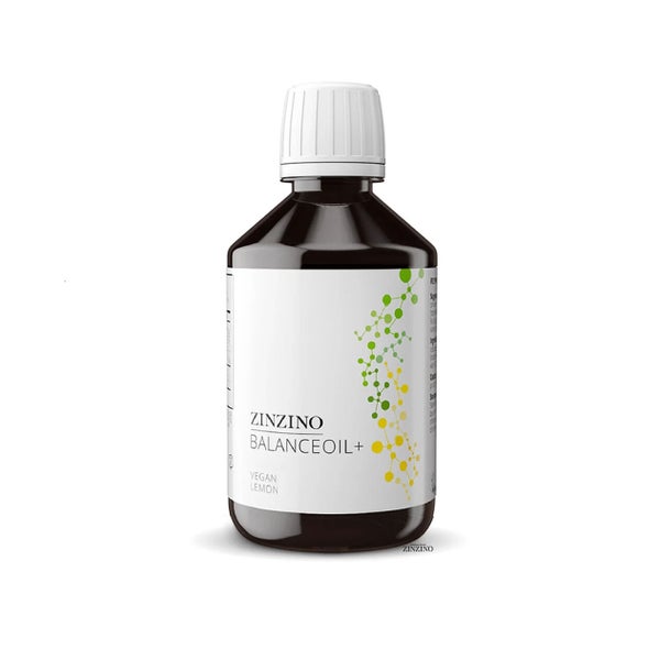 ZINZINO BalanceOil+ Vegan Zitrone 300 ml – Pflanzliche Omega-3-Ergänzung