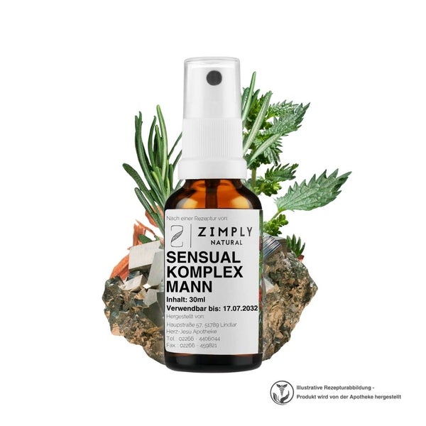 ZIMPLY NATURAL Sensual Komplex Mann - Pflanzenbasierte Rezeptur 30 ml
