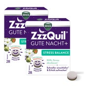 Produktabbildung: WICK ZzzQuil® Gute Nacht+ Stress Balance Doppelpack 2X28 St
