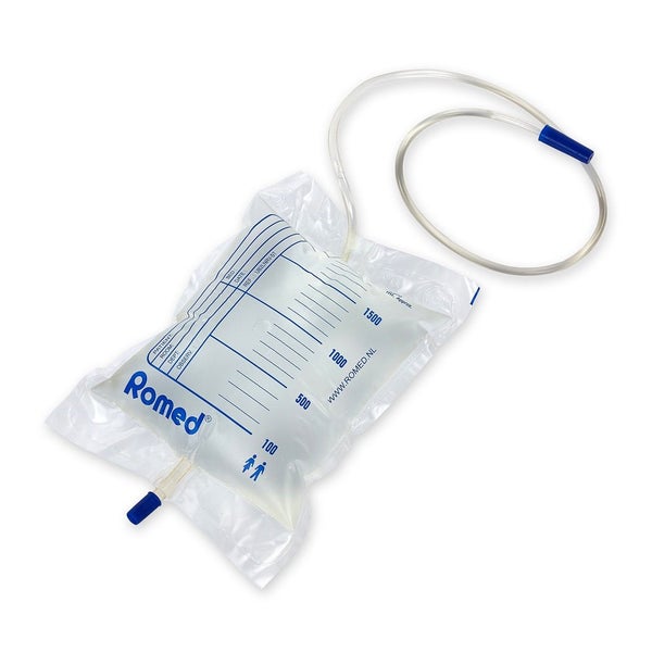 Romed Urinbeutel 2 Liter mit Ventil und Ablasshahn 10 St