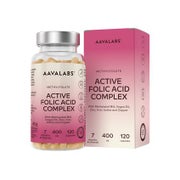 Aavalabs Folsäure 400 µg 5-MTHF Komplex, 120 Kapseln 120 St