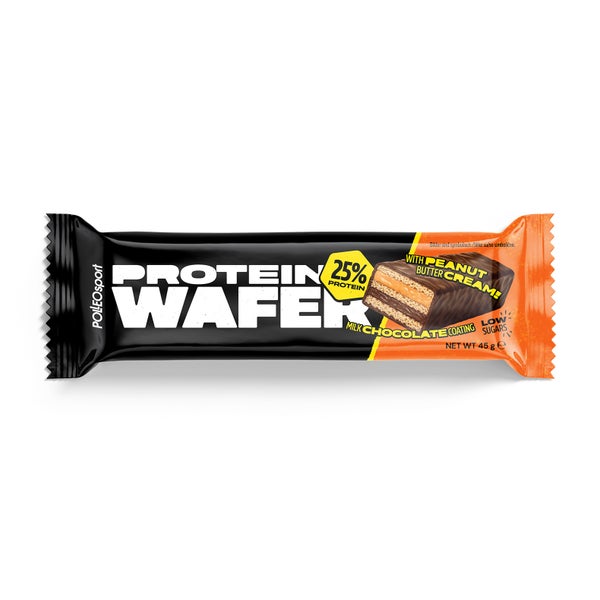 Polleo Protein Wafer, Milchschokolade-Erdnuss 1 St