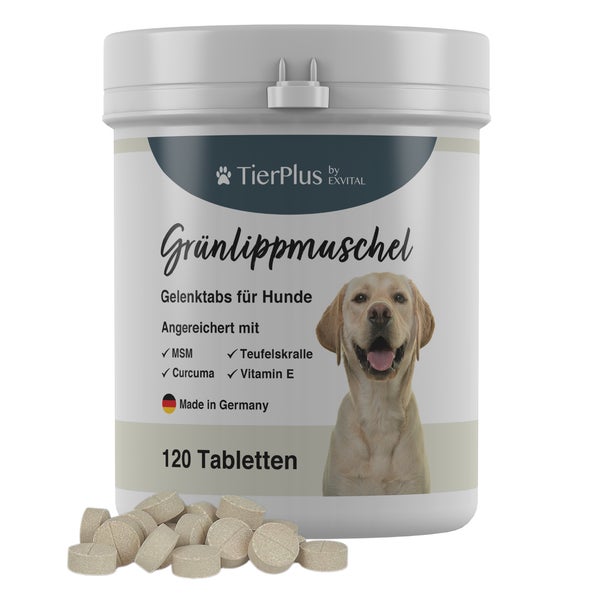 EXVital® Grünlippmuschel Plus - Gelenktabletten für Hunde 180 g