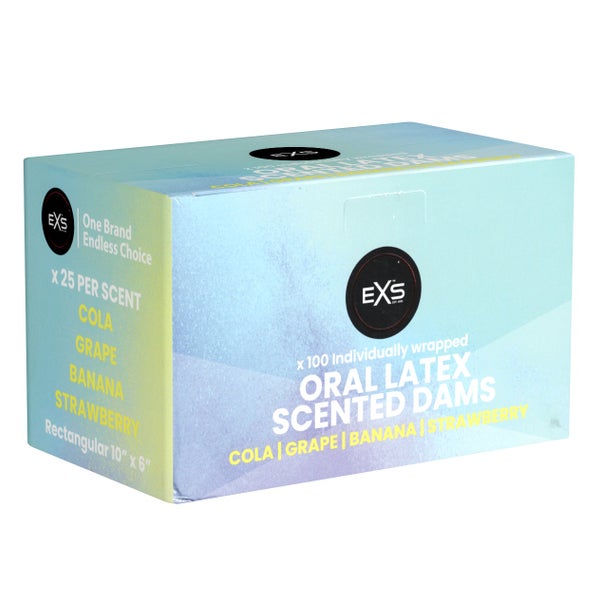 «Scented Latex Dams» - 100 Stück, aromatisiert, hauchdünn (100 Tücher) 100 St