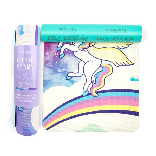 Myga Kinder Yogamatte - Magisches Einhorn 1 St