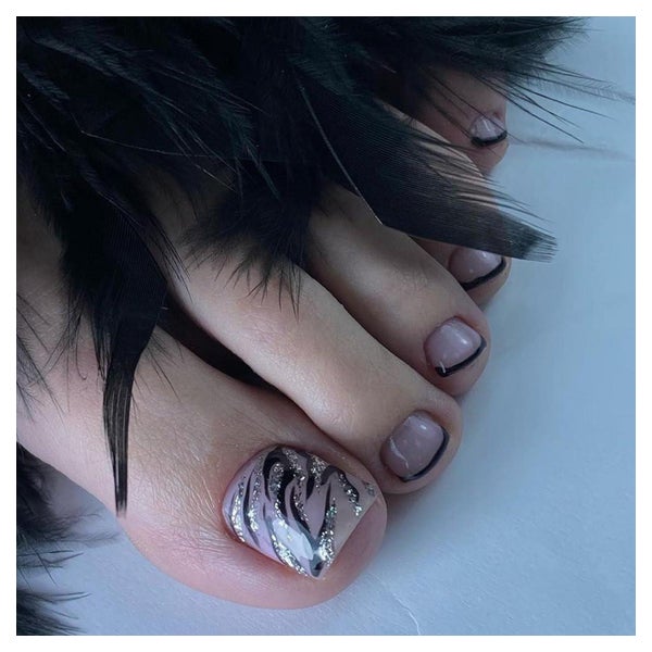 Klebenägel 24 Stück Full Cover Press On Nails Frauen M 3210 1 St