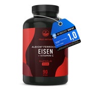 Testsieger Eisen Kapseln mit Vitamin C – Ferrochel® Rohstoff 90 St