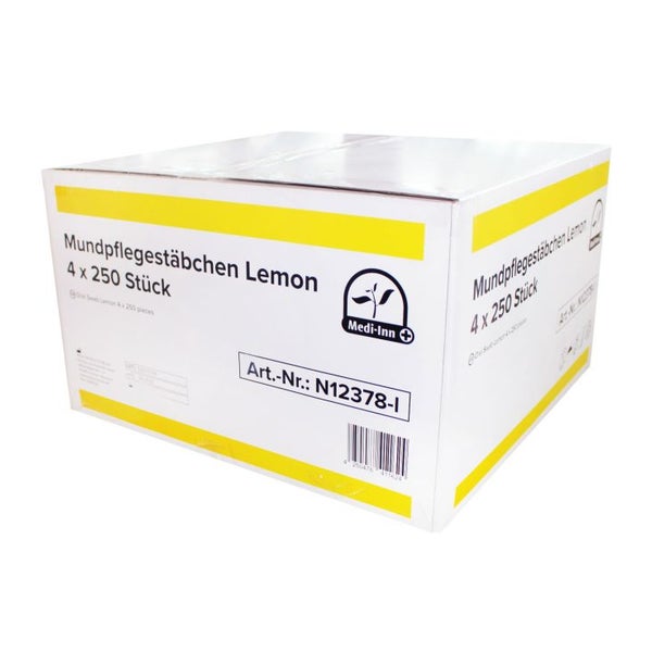 Medi-Inn Mundpflegestäbchen, zuckerfrei, Lemon 4x250 St