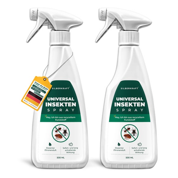 Silberkraft Universal Insektenspray 2 x 500 ml 1000 ml