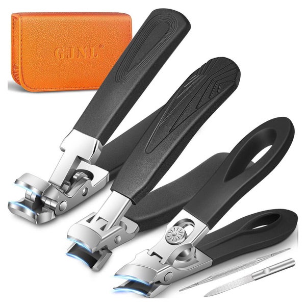GJNL Nagelknipser Set 5PCS | Ultra Wide Jaw, scharf für dicke Fuß- und