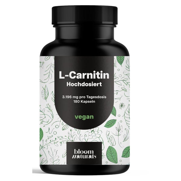 L-Carnitin Komplex 3196mg - 180 Kapseln - Bloom Naturals 180 St