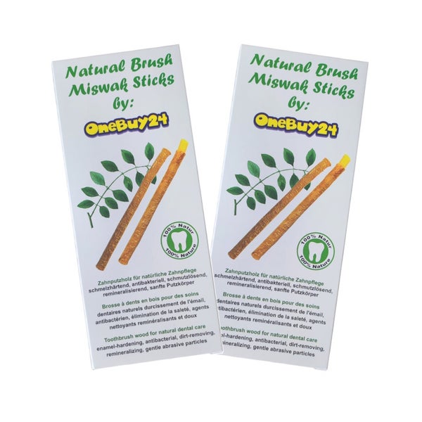 OneBuy24 Miswak mit Mineralien und Gipskristallen 10 St