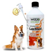 WEPO Lachsöl - norwegisches Lachsöl - Hundeöl 1000 ml