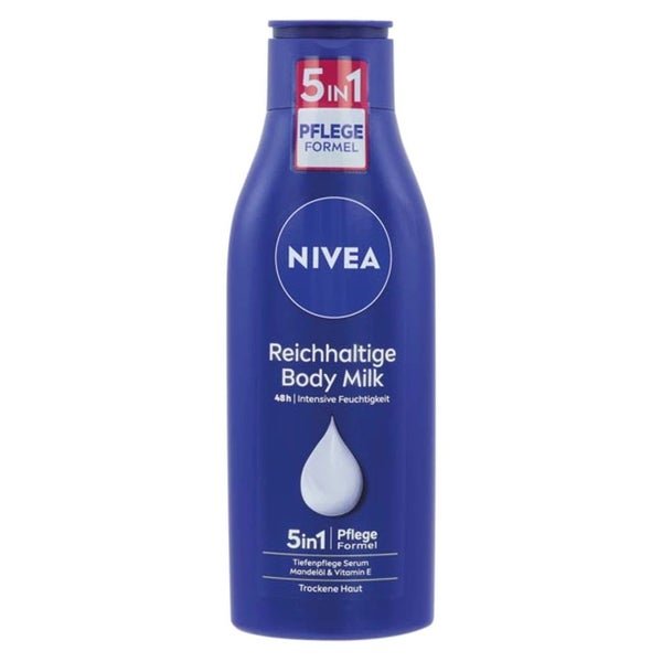 NIVEA Reichhaltige Body Milk - 5in1 Pflege Formel 250 ml