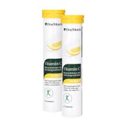 Produktabbildung: DocMorris Vitamin C Brausetabletten Doppelpack 2X20 St