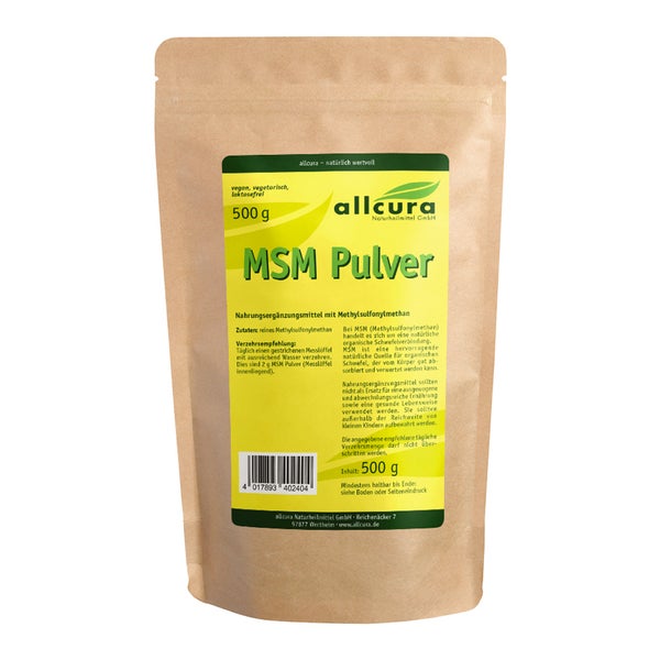 MSM Pulver Methylsulfonylmethan 500 g
