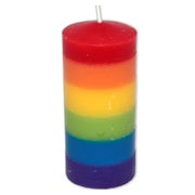Pride - Regenbogen Kerze mit LGBT Farben 1 St