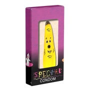 XL-Scherzkondom Banane 1 Stück handbemalt, Spaßartikel gelb (1 Stück) 1 St