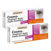 Produktabbildung: Cromo-ratiopharm Augentropfen Einzeldosis Doppelpack 2X20X0,5 ml