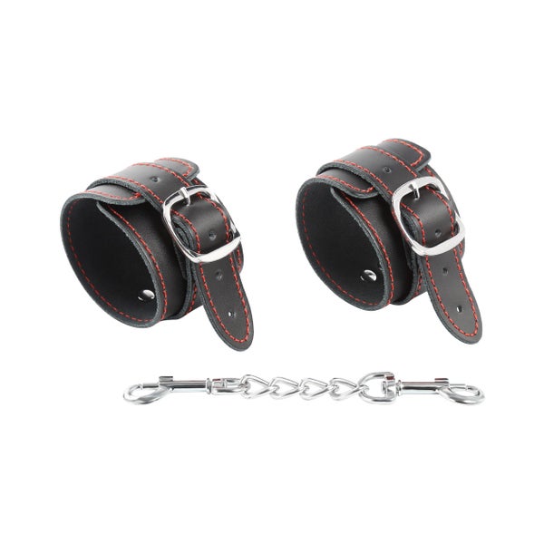Viatrix - Strict Leather Red Lining Wrist Restraints 1 St
