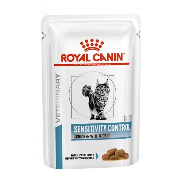 ROYAL CANIN Cat SENSITIVITY CONTROL Huhn mit Reis Katze - Feine Stückchen in Soße 12 x 85g 1,02 kg