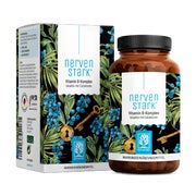 Vitamin B Komplex hochdosiert - Alle 8 B Vitamine mit 3 Cofaktoren - NERVENSTARK - 600 vegane Kapseln - NATURTREU® 5 x 120  St