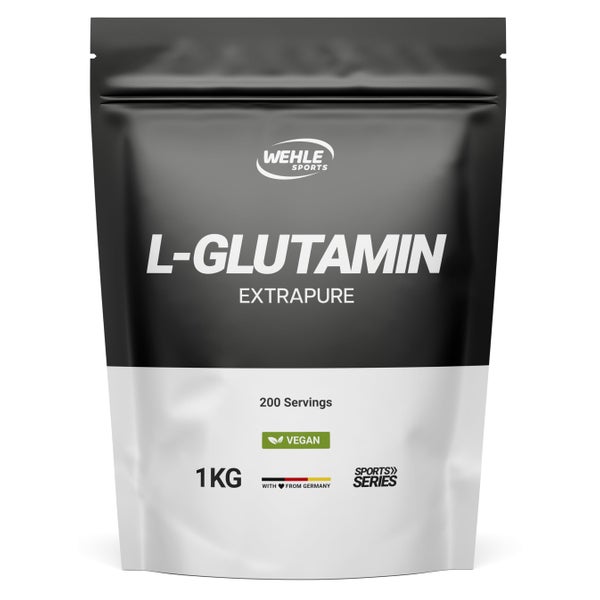 L-Glutamin Pulver 1000 g vegan - Wehle 1000 g