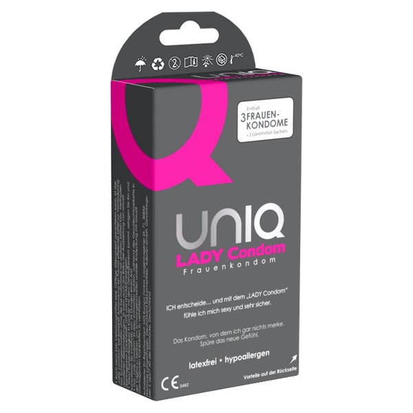 «Lady Condom» Kondomslip, latexfreie Frauenkondome (3 Kondome) 3 St
