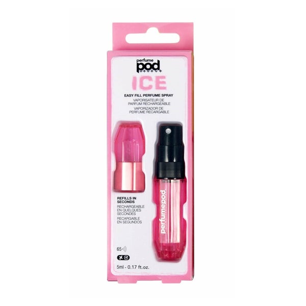 Travalo Parfüm Pod Ice nachfüllbar Parfüm Zerstäuber Rosa 5ml 0,005 l