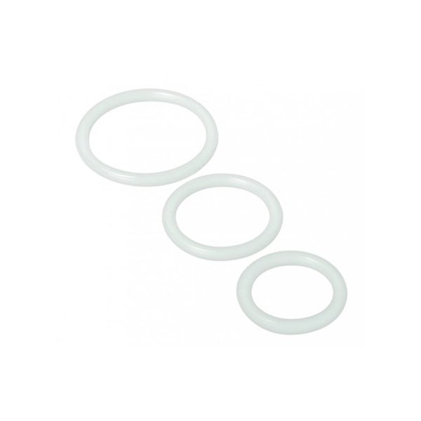3 Silikon Penisringe – flexibel & transparent (1 Stück) 1 St