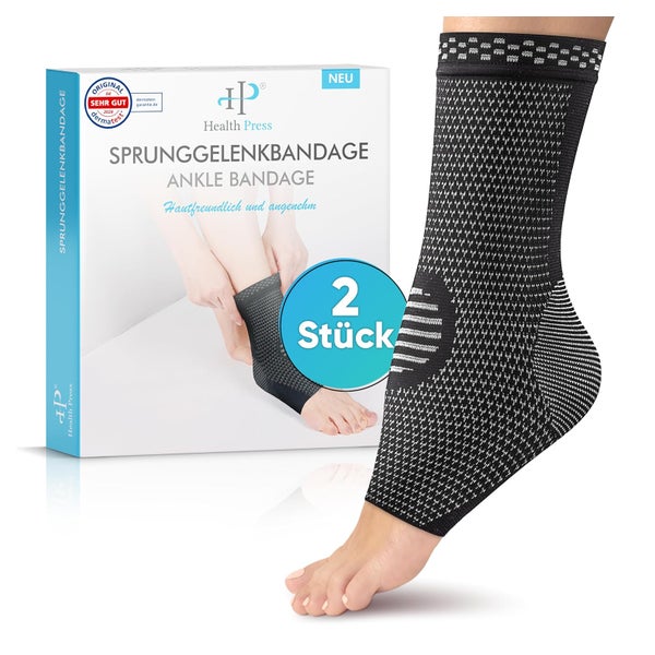 Health Press® Sprunggelenkbandage Größe L 2 St