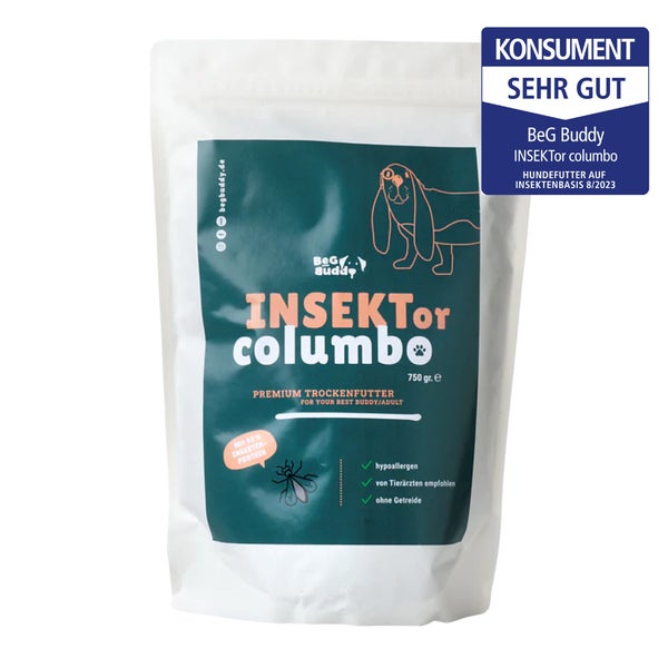 Insekten Trockenfutter, Insektenfutter Hunde Darm, 750 g 750 g