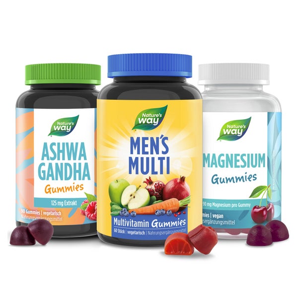 Men's Power Set I Vitamine für Männer I A-Z Multivitamin I 180 mg Magnesium I 125 mg Ashwagandha ... 210 St