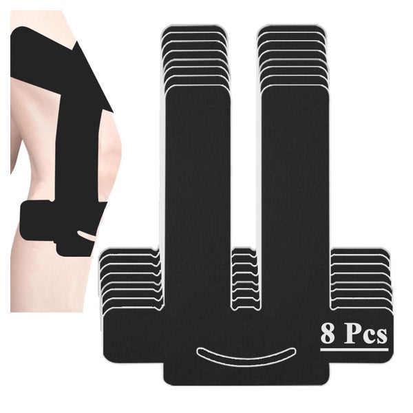 NELLHOMY Vorgeschnittenes Knieschoner Tape (8 Stk.), Knie Tape Kinesiotape für