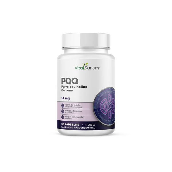 VitaSanum®- PQQ – 14 mg reines PQQ – 60 Kapseln 60 St