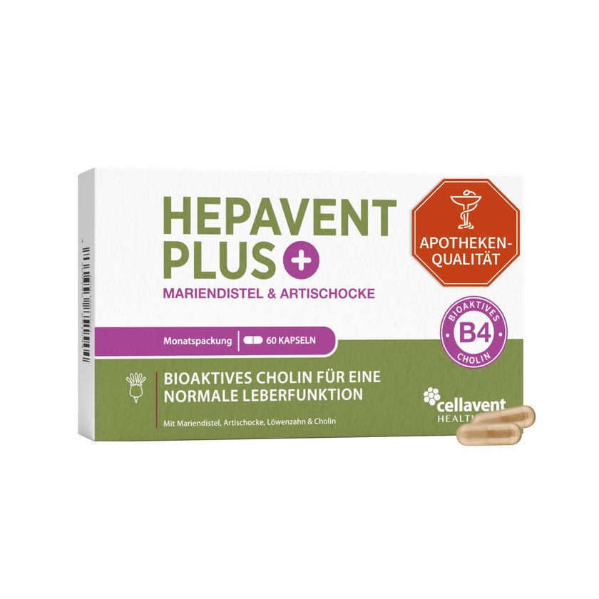 Mariendistel Kapseln mit Cholin & Artischocke, Hepavent PLUS 60 St