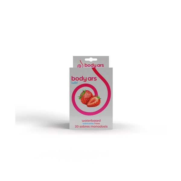 Body Ars Gleitmittel Erdbeere – 20 × auf Wasserbasis