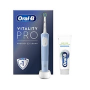 Oral-B Vitality Pro X blau elektrische Zahnbürste + Zahnpasta
