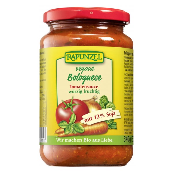 Rapunzel - Tomatensauce Bolognese, vegan mit Soja 330 ml