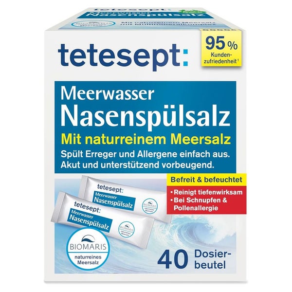 tetesept Meerwasser Nasenspülsalz 40 St