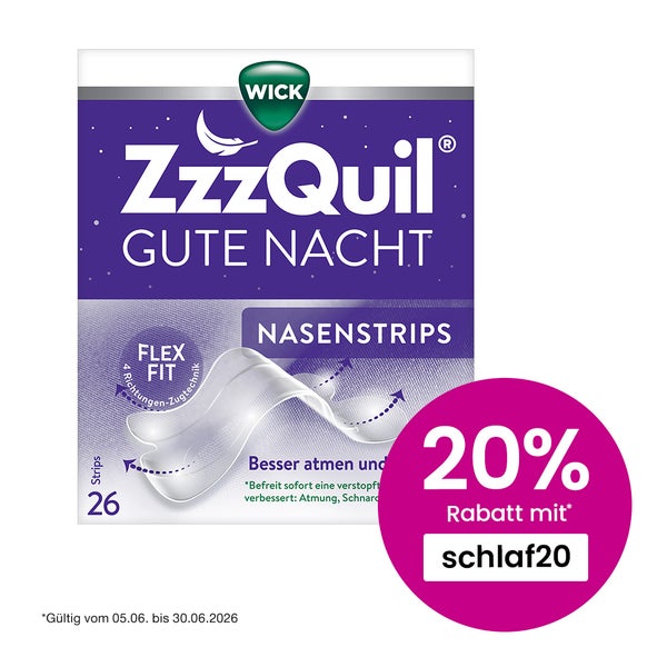 Wick Zzzquil Gute Nacht Nasenstrips 26 St