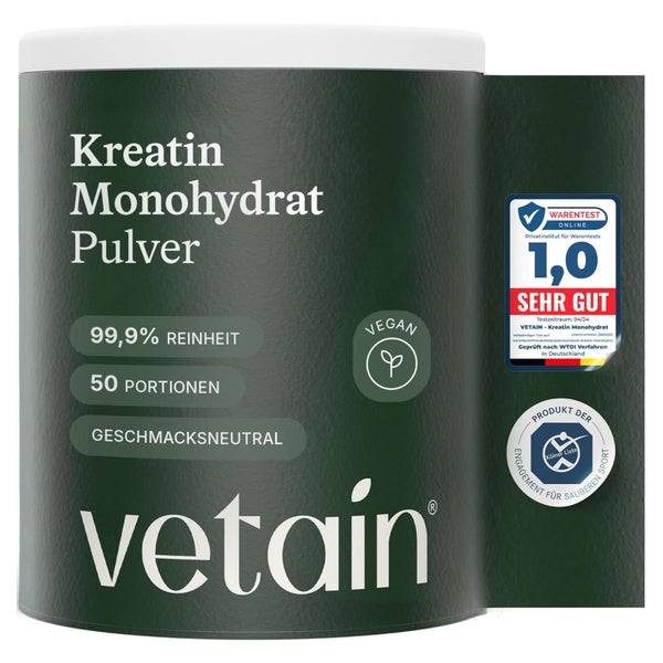 VETAIN Kreatin Monohydrat - ultrafein - hochdosiert 250 g