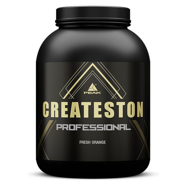 PEAK Createston Professional - 3150g - Geschmack Fresh Orange I Post Workout I ALL in One I über 90 Schlüsselsubstrate I mit Whey Hydrolysat & Whey Isolat I Creatin AKG I Kohlenhydratmatrix
