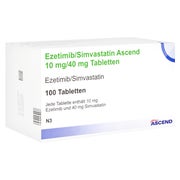 EZETIMIB/Simvastatin Ascend 10 mg/40 mg Tabletten 100 St