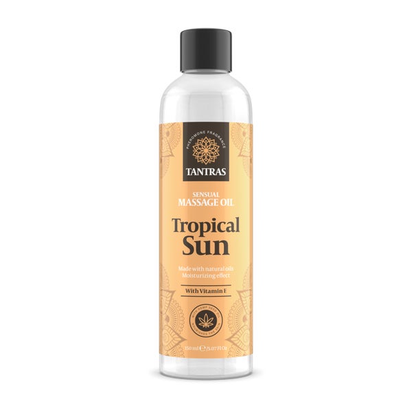 Tantras Tropical Sun – Sinnliches Massageöl mit Pheromonduft (0.15 l) 150 ml