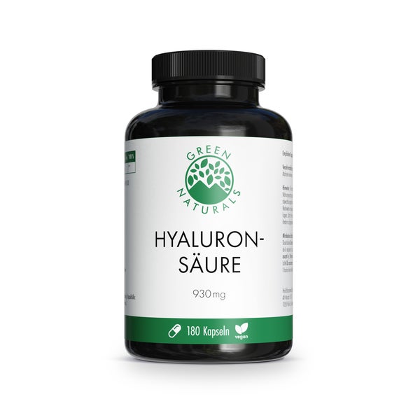 Green Naturals Hyaluronsäure 930 Mg Vegan Kapseln 180 St