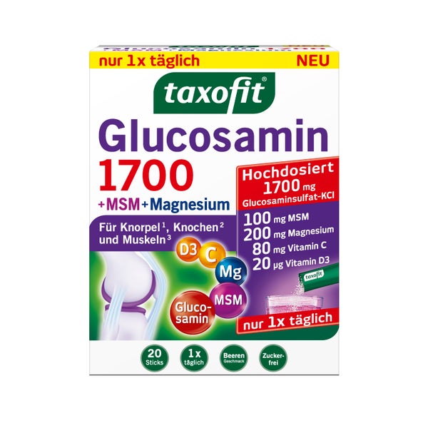 Taxofit Glucosamin 1700+msm+magnesium Sticks 20X4 g