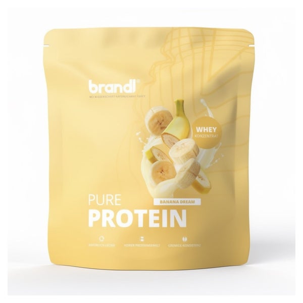 brandl® Premium Proteinpulver Whey Banane | Eiweißpulver mit natürlichem Aroma 2000 g